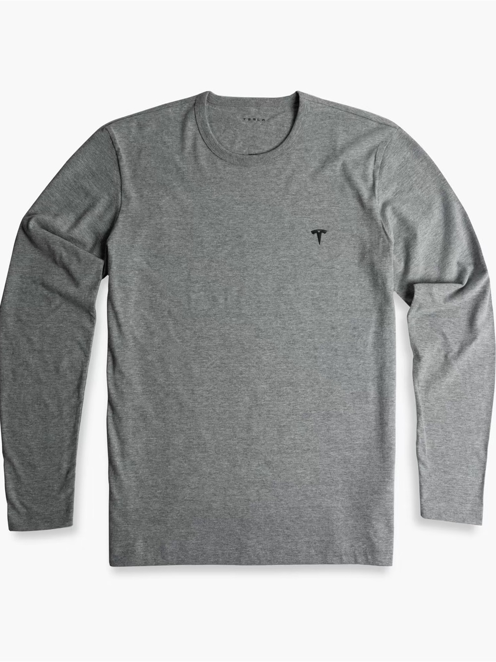 Tesla Men's 3D T Logo Long Sleeve Tee - Size Medium